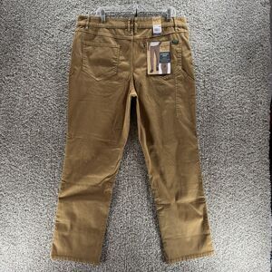 Woolrich 5 Pocket Pants Mens 38x30 Tan Extra Utility Pocket Hiking Straight Fit‎